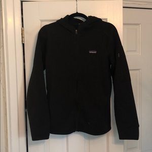 BLACK PATAGONIA FULLZIP FLEECE SWEATSHIRT